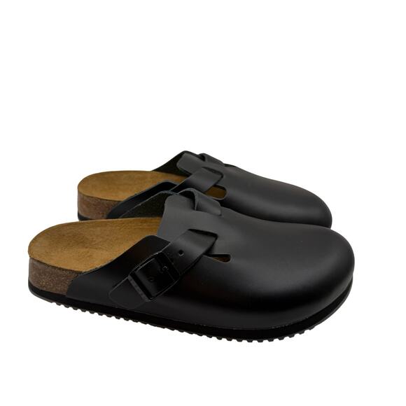 Birkenstock Woman’s Black Boston Super Grip Clogs- Size 36 W5 - Picture 2 of 8